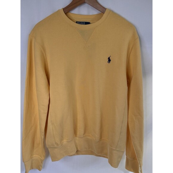 $125 Polo RALPH LAUREN Womens SMALL Sweatshirt Magic FLEECE yellow Sweater NWT - Picture 7 of 7